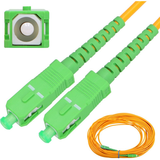 EXTRALINK SC/APC-SC/Apc | Patchcord | Single mode, Simplex, G652D, 3mm, 10m - (EX.12370)