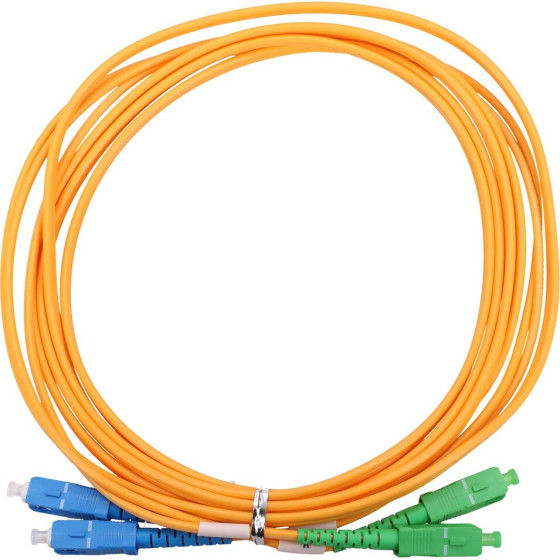 EXTRALINK SC/APC-SC/Upc | Patchcord | Single mode, Duplex, G657A1, 3mm, 2m - (EX.31032)