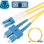EXTRALINK SC/UPC-LC/Upc | Patchcord | Single mode, Duplex, 3mm, 0,5m - (EX.3630)