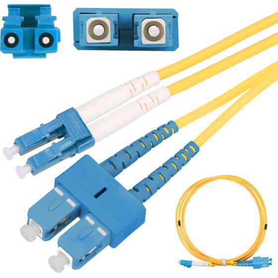 EXTRALINK SC/UPC-LC/Upc | Patchcord | Single mode, Duplex, 3mm, 5m - (EX.3678)