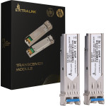 EXTRALINK Sfp 1.25G 2-Pack | Sfp Module | 1,25Gbps, LC/UPC, 1310nm, 20km, Single mode, Dom (Dedicated To HP/Aruba) - (EX.30477)