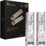 EXTRALINK Sfp 1.25G 2-Pack | Sfp Module | 1,25Gbps, LC/UPC, 1310nm, 20km, Single mode, Dom - (EX.35887)