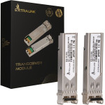 EXTRALINK Sfp 1.25G 2-Pack | Sfp Module | 1,25Gbps, LC/UPC, 850nm, 550m, Multi mode, Dom - (EX.31153)