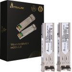 EXTRALINK Sfp 1.25G 2-Pack | Sfp Module | 1,25Gbps, LC/UPC, 850nm, 550m, Multi mode, DOM, Dedicated To HP/Aruba - (EX.35931)