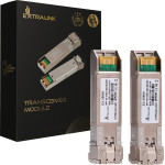 EXTRALINK SFP+ 10G 2-Pack | SFP+ Module | 10Gbps, LC/UPC, 1310nm, 10km, Single mode, Dom - (EX.35900)
