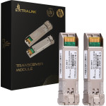 EXTRALINK SFP+ 10G 2-Pack | SFP+ Module | 10Gbps, LC/UPC, 1310nm, 2km, Single mode, Dom - (EX.35917)