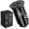 EXTRALINK Smart Life Car Charger | 38W, 1x USB-C, 1x USB-A | Black - (CARCHARESL01)