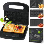 EXTRALINK Smart Life Grill Sandwich & Waffle Maker SJ-37A - (EX.36891)