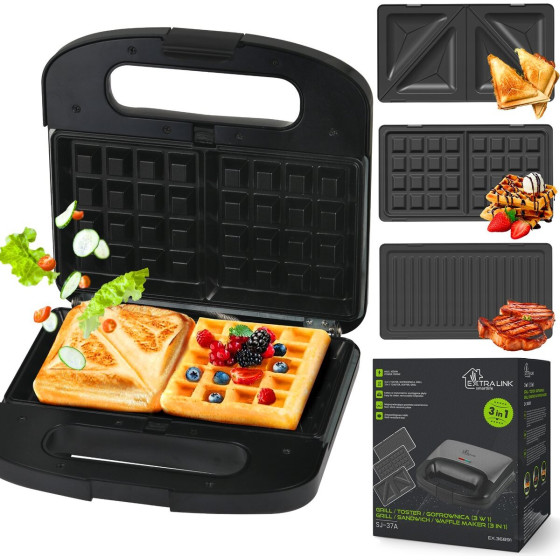 EXTRALINK Smart Life Grill Sandwich & Waffle Maker SJ-37A - (EX.36891)