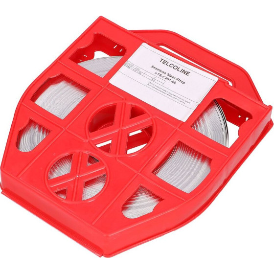 EXTRALINK SS201 0,7mm | Stainless Steel Strip | For Mounting On Power poles, 10mm x 0.7mm, 50m - (EX.7355)