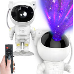 EXTRALINK Starry Sky Projector Galaxy Projector | Night lamp, Projector | For children, In The Shape Of An Astronaut - (PROJEKTOR-GWIAZD-01 ROW)