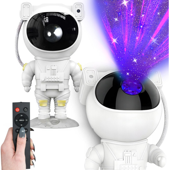 EXTRALINK Starry Sky Projector Galaxy Projector | Night lamp, Projector | For children, In The Shape Of An Astronaut - (PROJEKTOR-GWIAZD-01 ROW)