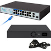 EXTRALINK Virtus V3 | Poe Switch | 16x 100Mb/s PoE/PoE+, 2x Gigabit RJ45 + 1x SFP, 150W - (EX.16101)