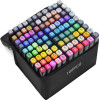 EXTRALINK | Alcohol Marker Set | 100 colors, Dual Tips - (Markery 100SZT)