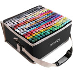 EXTRALINK | Alcohol Marker Set | 262 colors, Dual Tips - (Markery 262SZT)