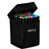 EXTRALINK | Alcohol Marker Set | 48 colors, Dual Tips - (Markery 48SZT)
