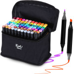 EXTRALINK | Alcohol Marker Set | 80 colors, Dual Tips - (Markery 80SZT)