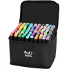 EXTRALINK | Alcohol Marker Set | 80 colors, Dual Tips - (Markery 80SZT)