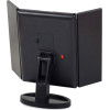 EXTRALINK | Makeup Mirror | With magnification, black, extendable, illuminated, With Stand - (EX.23803)