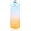 EXTRALINK | Motivational Bottle | Water Bottle, 2000ml, Blue-Orange, BUT-993 - (EX.36462)