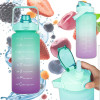 EXTRALINK | Motivational Bottle | Water bottle, 2000ml, green-purple, BUT-190 - (EX.36486)
