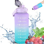 EXTRALINK | Motivational Bottle | Water bottle, 2000ml, purple-blue, BUT-992 - (EX.36479)