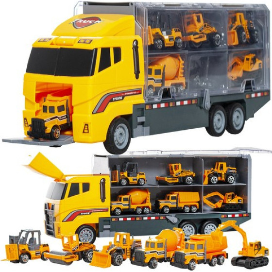 Kruzzel Tir Truck Set With 6 Cars 22481 - (17227-0)