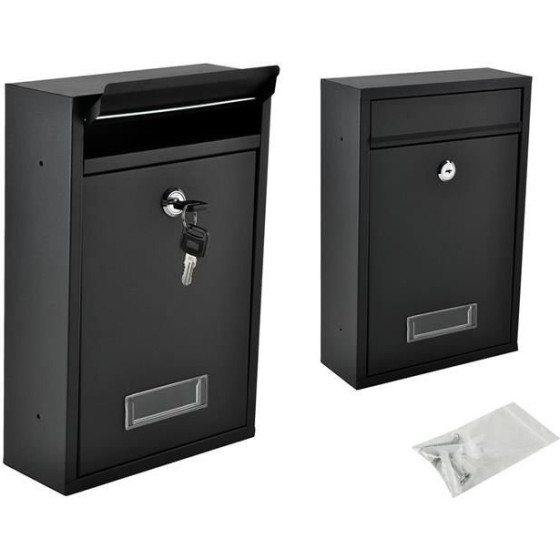 Malatec S6237 Mailbox - Black - (12985-0)