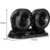 Xtrobb 23222 Double Car Fan - (17708-0)