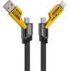 Powertech ������� USB-C/Usb �� USB-C/Lightning 65W, 480Mbps, 1m, ����� - (PTR-0164)