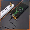 Powertech ������� USB-C/Usb �� USB-C/Lightning 65W, 480Mbps, 1m, ����� - (PTR-0164)