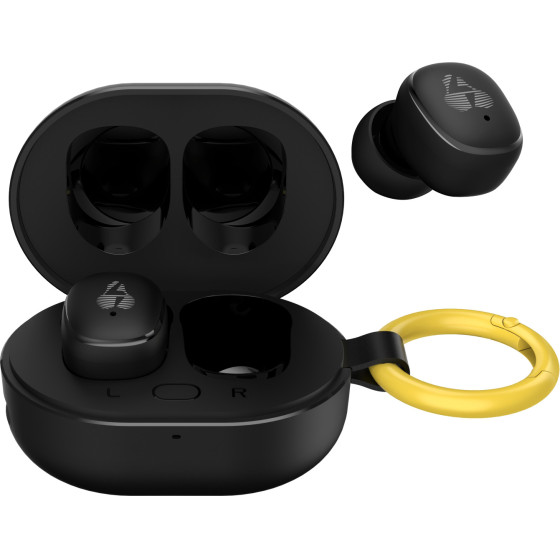 Powertech Earphones �� ���� �������� True Wireless, 6mm, 25/230mAh, ����� - (PT-1392)
