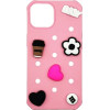 Vivid Silicone Pins Case Apple Iphone 13 Pink - (CS-Pbrd 3-2403001)