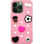 Vivid Silicone Pins Case Apple Iphone 13 Pro Pink - (CS-Pbrd 3-2403002)