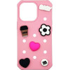 Vivid Silicone Pins Case Apple Iphone 13 Pro Pink - (CS-Pbrd 3-2403002)