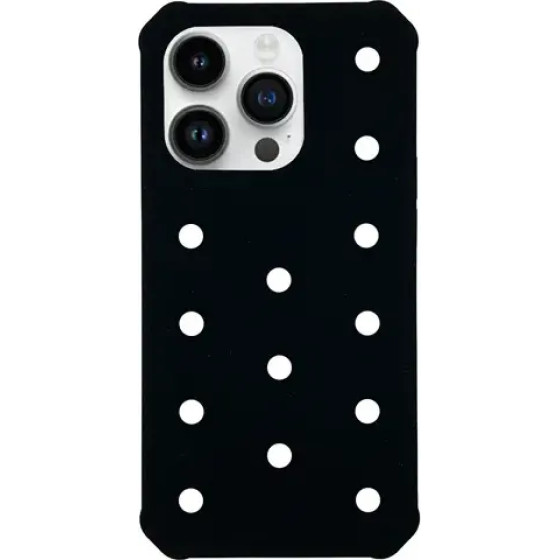 Vivid Silicone Pins Case Apple Iphone 14 Pro Max Black - (CS-Pbrd 1-2403002)