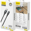 Dudao 3A 30W USB-A - Lightning Cable Braided 1.2m - Black - (L3SL)