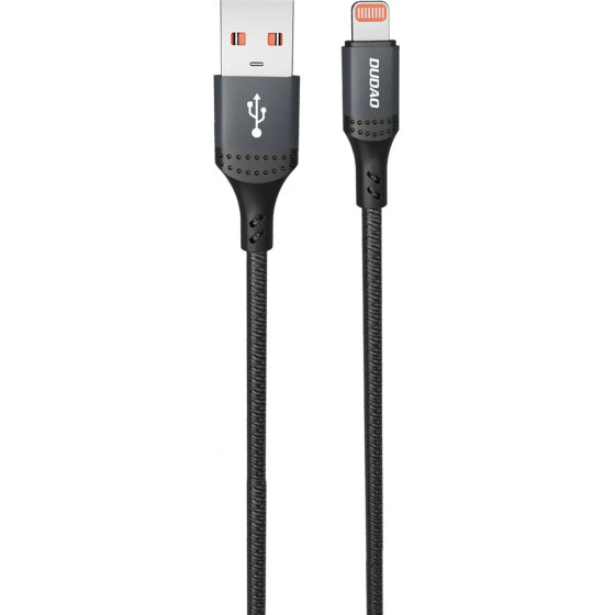 Dudao 3A 30W USB-A - Lightning Cable Braided 1.2m - Black - (L3SL)