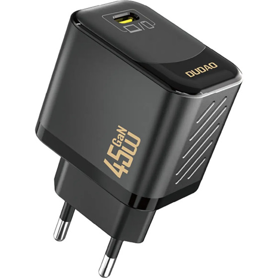 Dudao A28 45W Gan USB-C Wall Charger - Black - (A28-black)