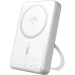 Dudao K28 10000mAh Pd 22.5W Magsafe Powerbank With Metal Case And Ring Stand - Silver - (K28 silver)