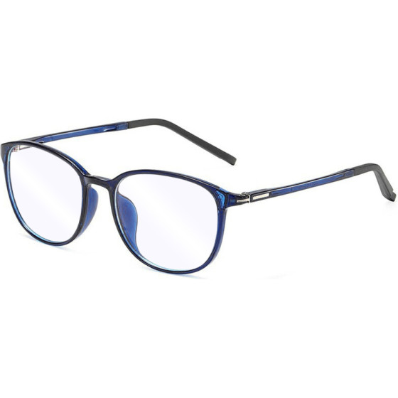 Techsuit - Anti-Blue Light Glasses Reflex Pc (F2822) - Round - Blue - (F2822/BLUE)