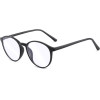 Techsuit - Anti-Blue Light Glasses Reflex TR90 - Round - Sand Black - (F8551-C2)