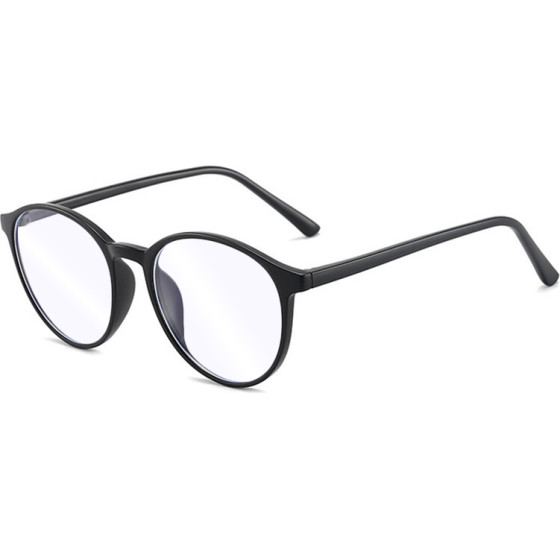 Techsuit - Anti-Blue Light Glasses Reflex TR90 - Round - Sand Black - (F8551-C2)