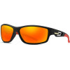 Techsuit - Bike Glasses (201910) - For Cycling And Sport Outdoor Activities, Polarized, Rectangular, Unisex - Black / Red - (201910;RED)