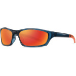 Techsuit - Bike Glasses (24101) - For Cycling And Sport Outdoor Activities, Polarized, Unisex - Black / Orange
