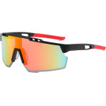 Techsuit - Bike Glasses (9963) - For Cycling, Sport Outdoor Activities, With Pc Frame And Lens, Unisex - Black / Orange