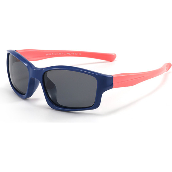 Techsuit - Sunglasses Polarised (8202-C21) - Sport Type, For Kids Between 3-5 Years - Navy Blue / Pink
