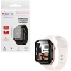 Volte-Tel Tempered Glass Apple Watch 10 42mm 1.77'' 9H 0.30mm Pc Edge Cover With Key 3D Full Glue Full Cover BLACK