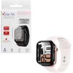 Volte-Tel Tempered Glass Apple Watch 10 42mm 1.77'' 9H 0.30mm Pc Edge Cover With Key 3D Full Glue Full Cover BLACK