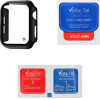 Volte-Tel Tempered Glass Apple Watch 10 42mm 1.77'' 9H 0.30mm Pc Edge Cover With Key 3D Full Glue Full Cover BLACK